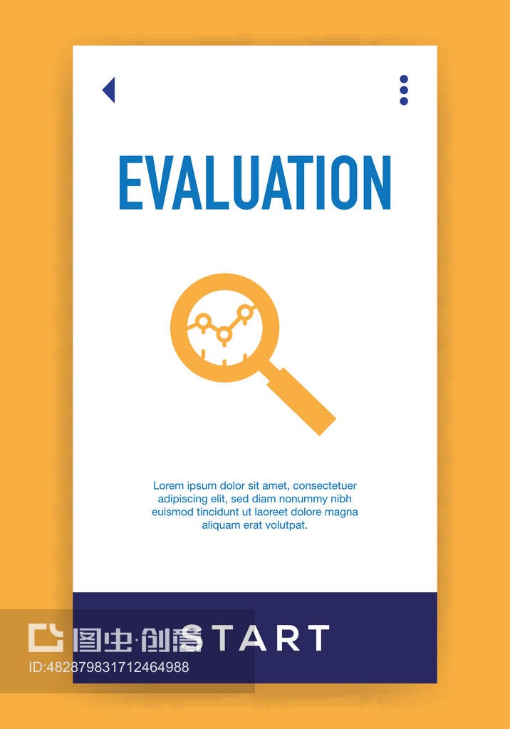 評估圖標。矢量插圖Evaluation Icon. Vector illustration